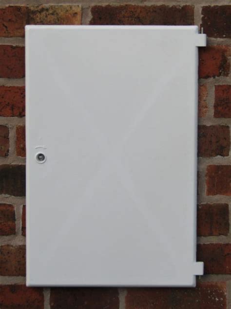 replacement door for outside electric meter box|electric meter cupboard door screwfix.